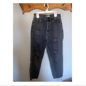 PacSun Black High Rise Straight Jeans